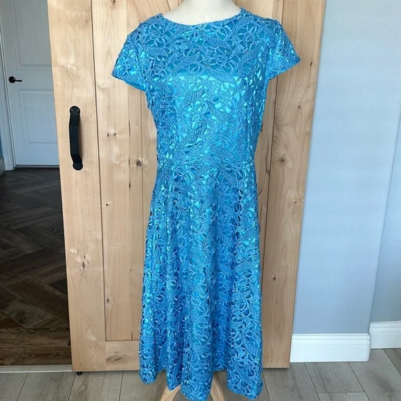 bettie page blue dress USAMM